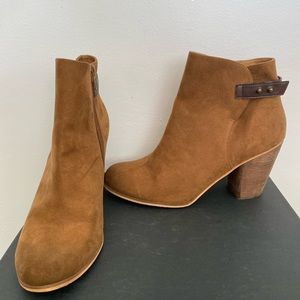 Abound Brown Suede Ankle Heeled Boot